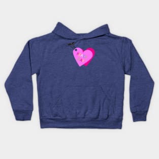 Peace Day heart-shaped key chain Kids Hoodie